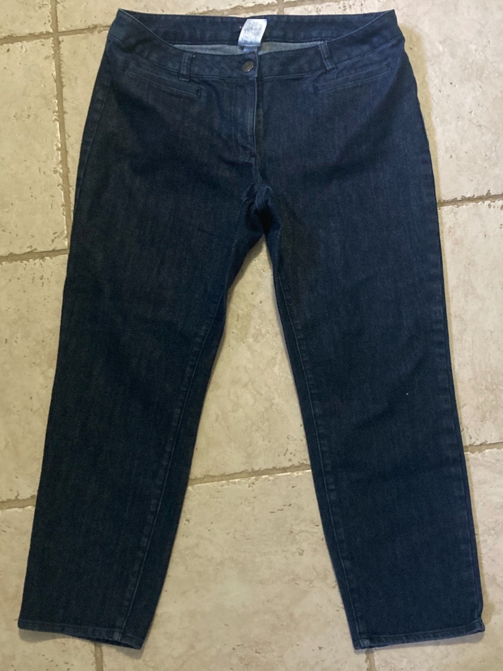 Lands' End Fit 1 Dark Wash Jeans Denim Size 12P